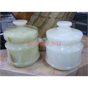 Сахарница из оникса большая с крышкой
