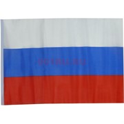 Флаг РФ триколор атласный без герба 90x145 см