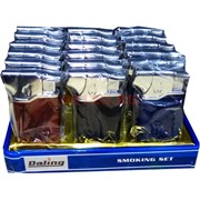 Зажигалка газовая трубочная 3 цвета 18 шт/уп