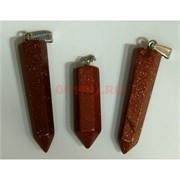 Подвеска (маятник) из коричневого авантюрина 4-5 см