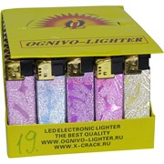 Зажигалка газовая Ognivo Lighter «узоры» 50 шт/бл