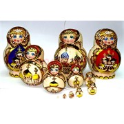 Матрешка 10-ка «Храм» 15 см