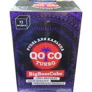 Уголь для кальяна QOCO Turbo 72 шт 1 кг 25 мм