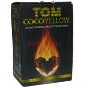 Tom Coco Yellow желтый уголь для кальяна 25 мм 72 кубика