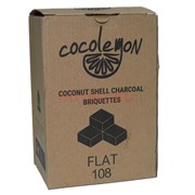 Уголь для кальяна Cocolemon кокосовый 108 кубиков Flat