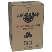 Уголь для кальяна Cocolemon кокосовый 72 кубика Big Extra