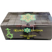 Уголь для кальяна Euroshisha 1 кг 96 шт кокосовый