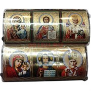 Православный оберег "Триптих" (прозрачный, на липучке) 10 шт/упаковка
