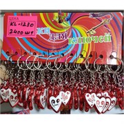 Брелок (KL-1230) сердце Love пластмасса 120 шт/уп