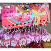Брелок (KL-4003) сердце Love пластмасса 120 шт/упаковка
