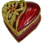 Шкатулка со стразами (925) «Сердце»