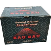 Кокосовый уголь для кальяна Bau Bau 96 кубиков 22x22 мм 1 кг