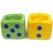 Пепельница «игральные кости» 4 цвета