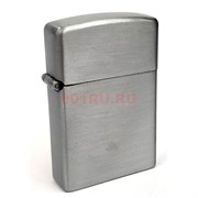 Зажигалка чистая «сталь матовая» газовая турбо