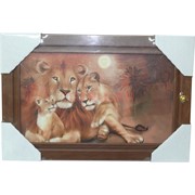 Ключница деревянная 24x36 см (рисунки в ассортименте)