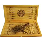 Игра настольная 3-в-1 (шахматы, шашки, нарды) 50 см