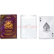 Карты для покера Casino «коричневые» 100% пластик 54 карты