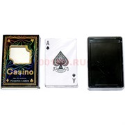 Карты для покера Casino «черные» 100% пластик 54 карты
