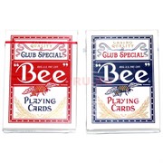 Карты для покера Bee (USA) Club Special 80% пластик 54 карты