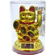 Кот Манэки-Нэко 12 см (B61-15) на солнечных батареях