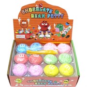Пластилин легкая глина M&M's (SL-75A) прозрачный 12 шт/уп 480 шт/кор