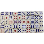 Кости игральные 14 мм (HR-D7-945) сине-красные 100 шт