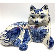 Кошка под гжель 12,6 см