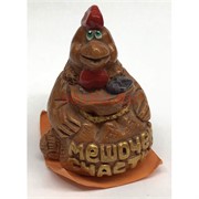 Петушок мешочек счастья из полистоуна 7 см