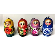 Брелок (4 цвета) «Матрешка» 12 шт/уп