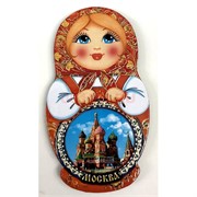 Магнит деревянный (MS-07) «Матрёшка»