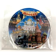 Магнит «Москва» (MS-53) круглый металлический