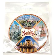 Магнит «Москва» (MS-55) круглый металлический