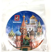 Магнит «Москва» (MS-57) круглый металлический
