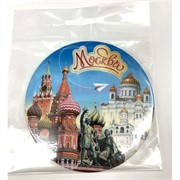 Магнит «Москва» (MS-58) круглый металлический