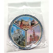 Магнит «Москва» (MS-59) круглый металлический