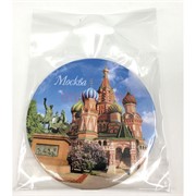 Магнит «Москва» (MS-60) круглый металлический