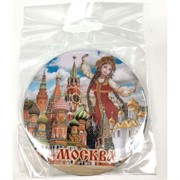 Магнит «Москва» (MS-62) круглый металлический