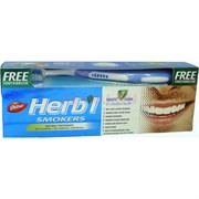 Зубная паста «Dabur Herb'l» для курильщиков 150 г с зубной щеткой