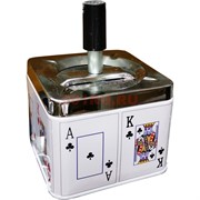 Пепельница металлическая «карты»