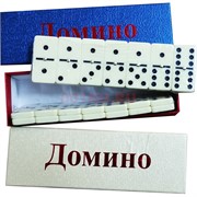 Домино 28 костей (арт.3233) с металлическим шариком 60 шт/кор