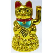Кот Манэки-нэко пластмассовый 18 см