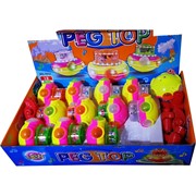 Игрушка светящаяся с музыкой Peg Top 12 шт/уп с музыкой