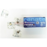 Батарейка для часов 377 renata 10 шт/уп