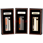 Зажигалка газовая турбо Honest (806-1) с окошком