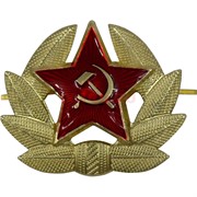 Значок металлический «звезда кокарда»