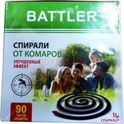 Спирали от комаров Battler 10 шт 90 часов защиты