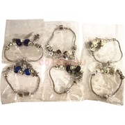 Браслеты Пандора (HR-S-962) цвета ассортимент 12 шт/уп