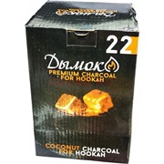 Уголь кокосовый Дымок 22 мм 96 кубиков 1 кг