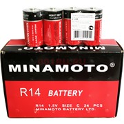 Батарейки Minamoto R14 солевые 24 шт/уп