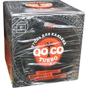 Уголь кокосовый 25 мм QOCO Turbo кубик 27 шт
